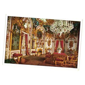 Königsschloss Herrenchiemsee Speisesimmer Postcard Nr 3469 Antique Architecture
